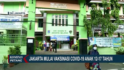 Jakarta Mulai Vaksinasi Covid-19 ke Anak Usia 12-17 Tahun