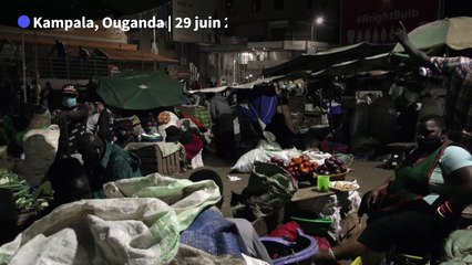 Covid-19: sur le marché de Kampala, les vendeurs obligés de dormir entre les étals
