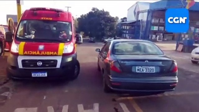 Ciclista tem lesões graves após ser atingido por carro no Bairro Parque São Paulo
