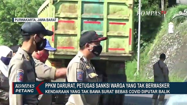 Sanksi dan Aturan Kendaraan Diputar Balik di Purwakarta Selama PPKM Darurat