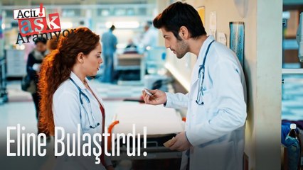Eline bulaştırdı!