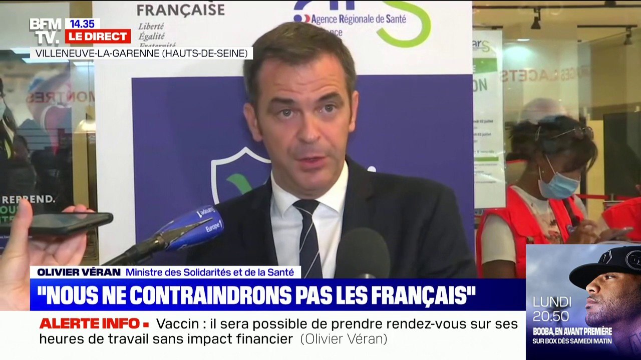 Olivier Véran sur la vaccination obligatoire: "Si la question est abordée pour les soignants, elle ne l'est pas pour la population générale"
