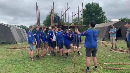 Camp Scout de la troupe des Nanuks de Binche à Eprave