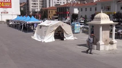 Cumhuriyet Meydanı ve terminale Kovid-19 aşı çadırı kuruldu