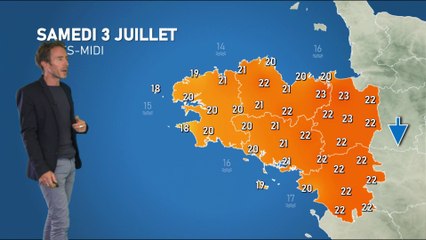 Bulletin météo pour le samedi 3 juillet 2021