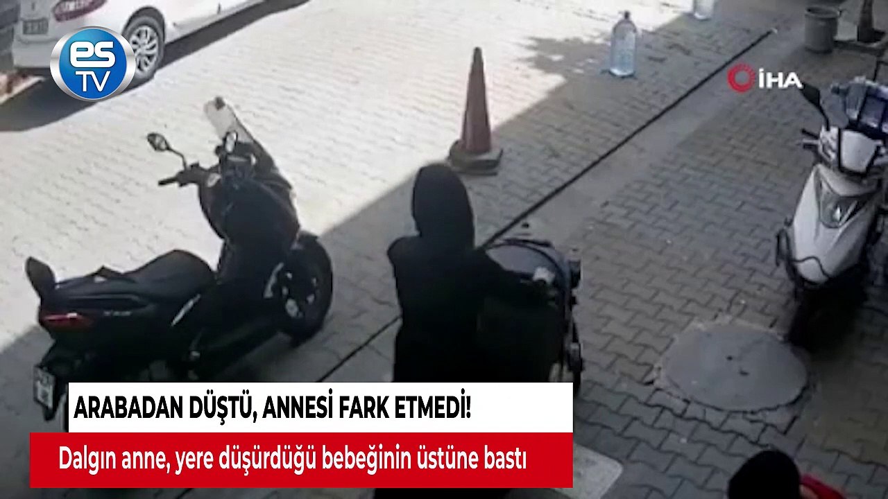 Arabadan düştü, annesi fark etmedi!