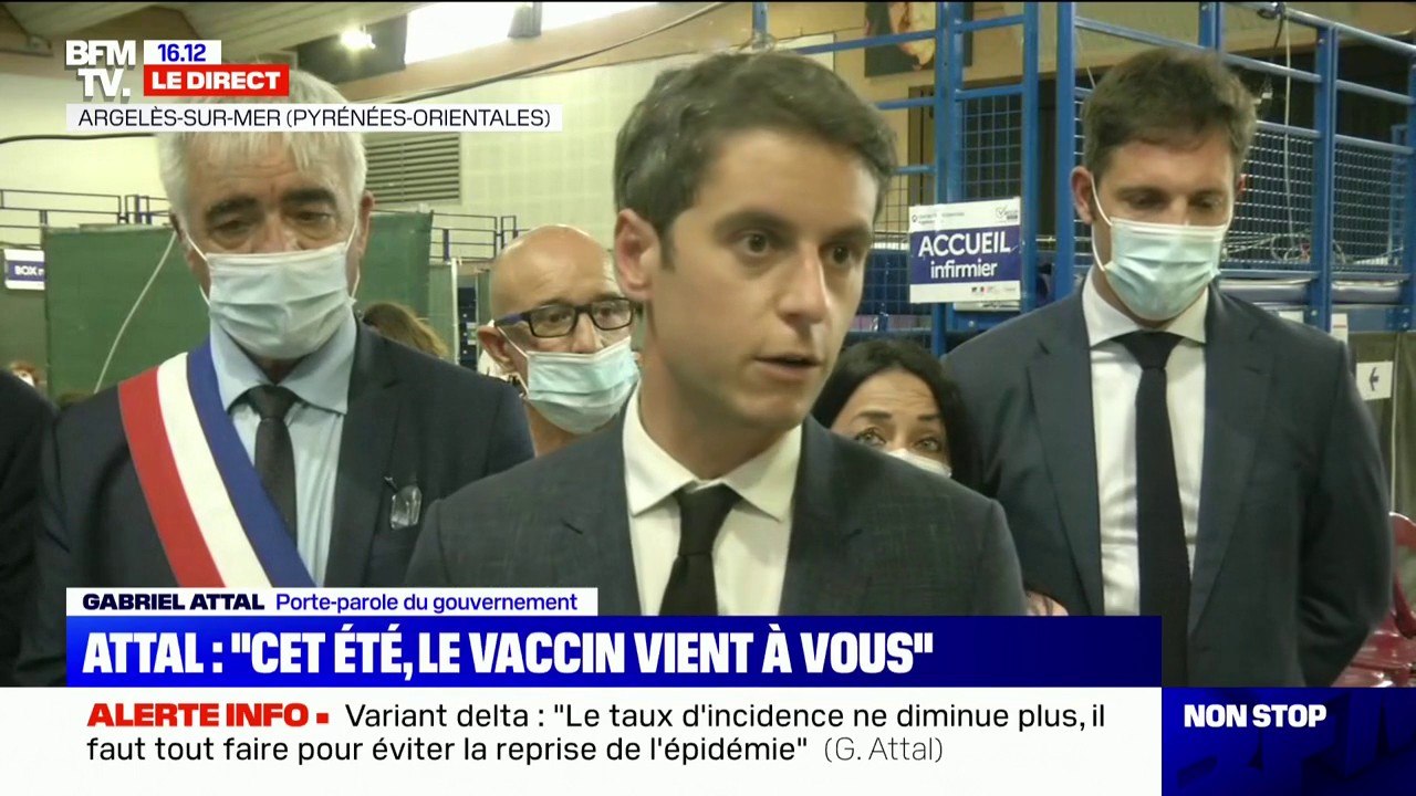 Gabriel Attal: "On peut à la fois aller à la plage et se faire vacciner"