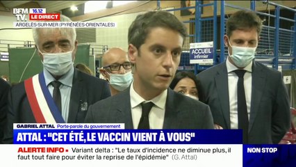 Gabriel Attal: "On peut à la fois aller à la plage et se faire vacciner"