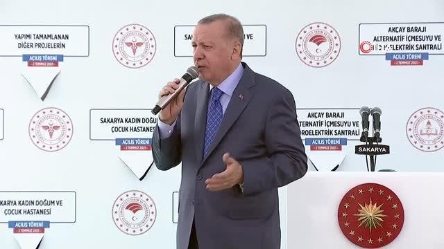 Son dakika: Cumhurbaşkanı Erdoğan: Karşımızda ise bu ülke için bir dikili ağacı olmayan CHP var. Elindeki üç beş belediyenin bile hakkını vermekten aciz bu...