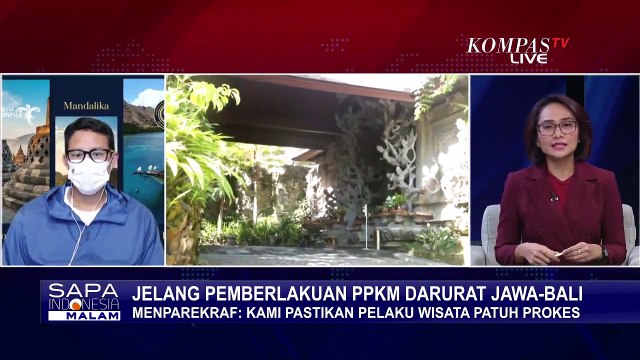 PPKM Darurat, Menparekraf Pastikan Pelaku Wisata Patuh Prokes