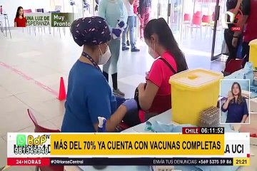 Vacunación contra la COVID-19: Chile supera el 70% de personas con dosis completas