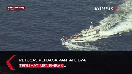 Kapal Penjaga Pantai Libya Mengejar dan Menembaki Perahu Penuh Imigran