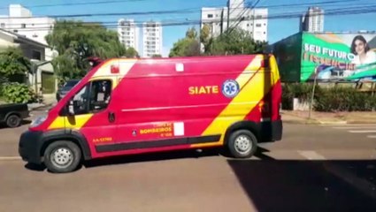 Download Video: Motociclista fica ferido após colidir com carro, no cruzamento entre as Ruas Manaus e Castro Alves