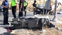 Ciple çarpışan motosiklet sürücüsü hayatını kaybetti