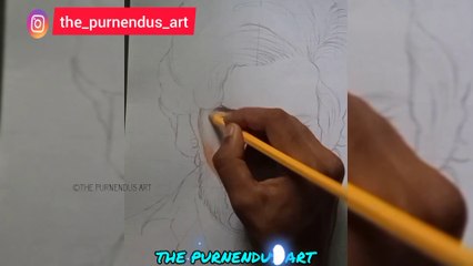 How to draw Allu Arjun Pushpa | Allu Arjun sketch drawing step by step