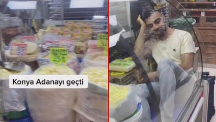 Gıda ürünün bulunduğu buzdolabına girip videosunu paylaştı, tepki gelince sildi