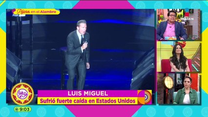 ¡Luis Miguel hospitalizado por fuerte caída!