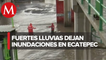Encharcamientos en Ecatepec afectan vialidad tras lluvias