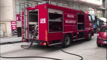 Bilecik'te çıkan yangının dumanından etkilenen yaşlı kadın hastaneye kaldırıldı