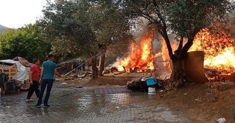 HUSUMETLİ OLDUĞU ENİŞTESİNİN BAHÇESİNİ ATEŞE VERDİ