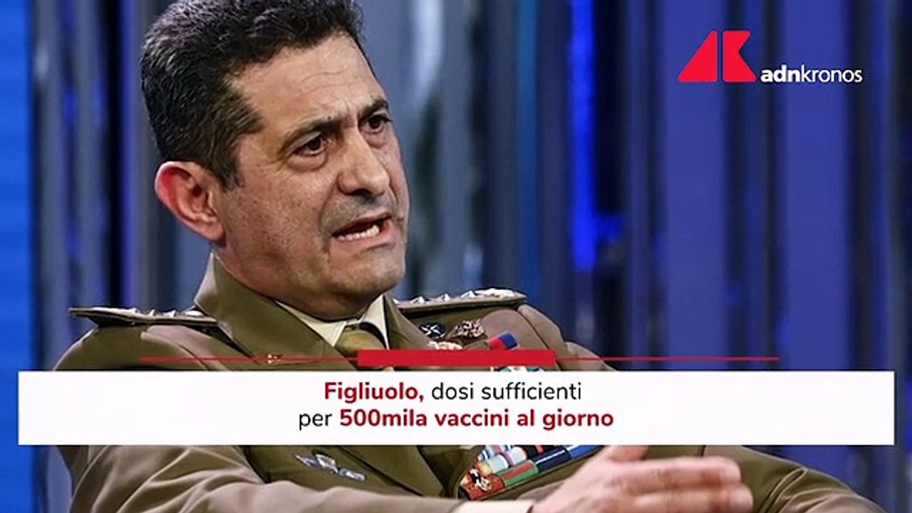 Covid, Figliuolo: "Entro fine settembre 80% italiani vaccinati"