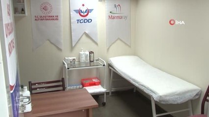 Yenikapı'da "İki Tren Arası Aşı" uygulaması başladı