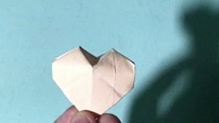 origami heart 3d / paper heart 3d / handmade heart 3d / diy heart 3d demo
