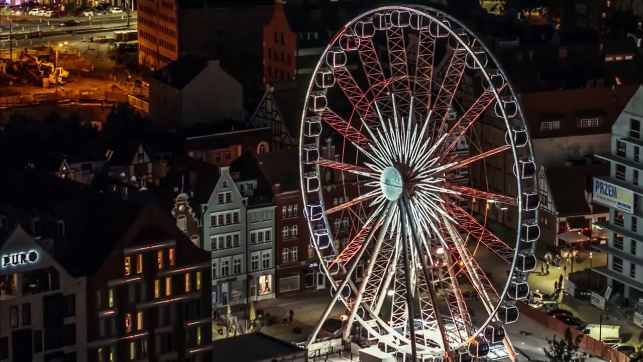 Ferris Wheel Architecture Cityscape District