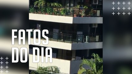 Cachorro é abandonado há mais de 15 dias em sacada de apartamento em Belém