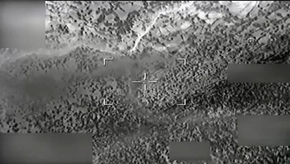 Teröristlerin mağarası böyle havaya uçuruldu