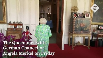 Queen meets Angela Merkel at Windsor Castle