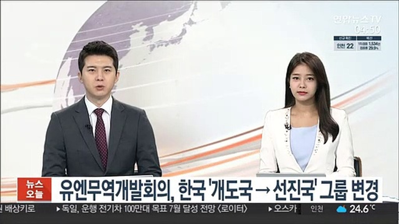 유엔무역개발회의, 한국 '개도국→선진국' 그룹 변경
