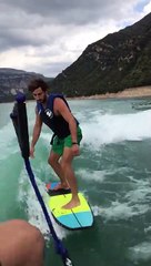 Wakeboarding with a Laptop