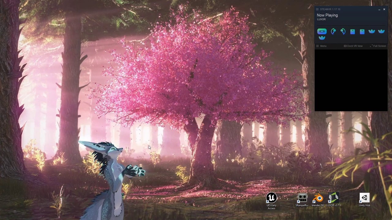 "Avatar Overlay Mode" ❤️ live avatar overlays on your desktop ❤️ Vive Pro Eye and Face Tracker too