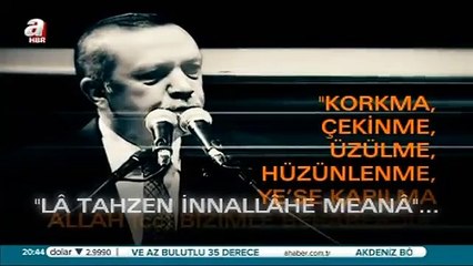 "Biz milletin ta kendisiyiz"