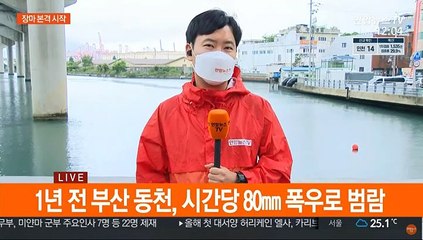 다시 찾아온 장마…부산 상습 범람 동천 '불안'