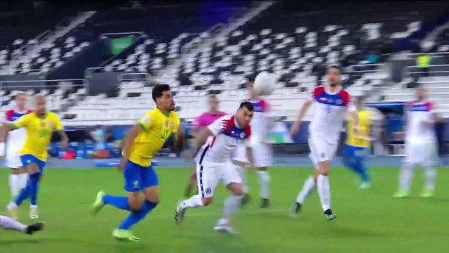 Brazil 1- O Chile Highlights-Copa America