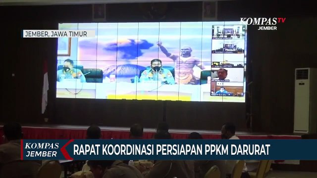 Forpimda se Jatim Rapat Koordinasi Teknis Pelaksanaan PPKM Darurat