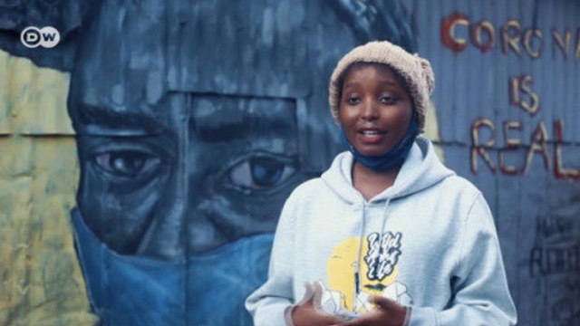 Grafitis contra el coronavirus en Nairobi