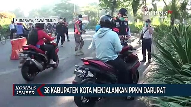 36 Kabupaten Kota di Jawa Timur Menjalankan PPKM Darurat
