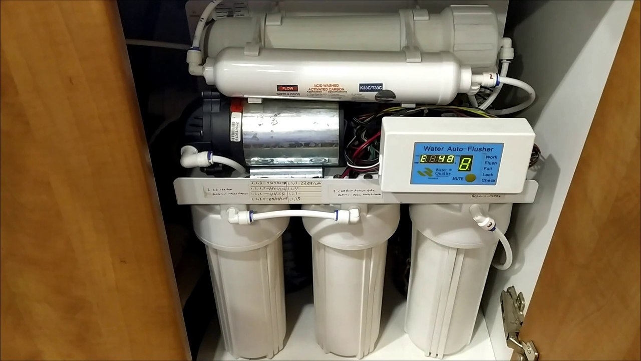 Mantenimiento equipo Osmosis. Cambio total de filtros, incluido la membrana.