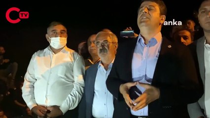 Tütüncünün protestosu gece de devam etti