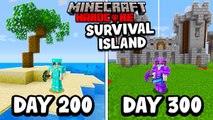 I Survived 200 Days on a SURVIVAL ISLAND in Minecraft Hardcore...