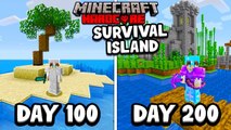 I Survived 200 Days in HARDCORE Minecraft...