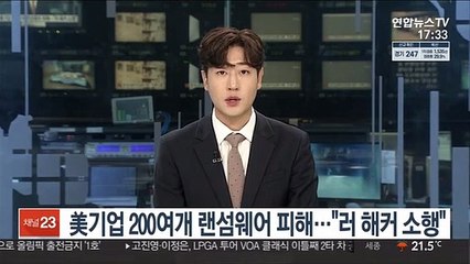 美 기업 200여개 랜섬웨어 공격당해…러 해킹그룹 소행 추정