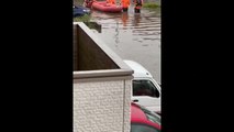 Las lluvias torrenciales causan graves inundaciones en la ciudad japonesa de Numazu