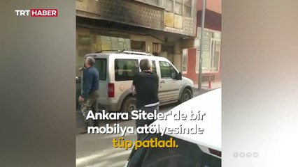 Ankara'da bir atölyede tüp patladı: 3 yaralı