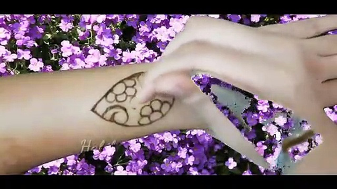 Back hand henna mehendi design - stylish beautiful dubai style Arabic henna mehandi -habibamehndiart
