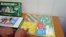 Unboxing and Review of ratnas senior business board game 5 in 1 with currency notes