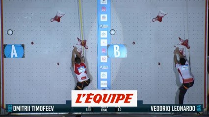 Veddriq remporte la vitesse - Escalade - CM (H)